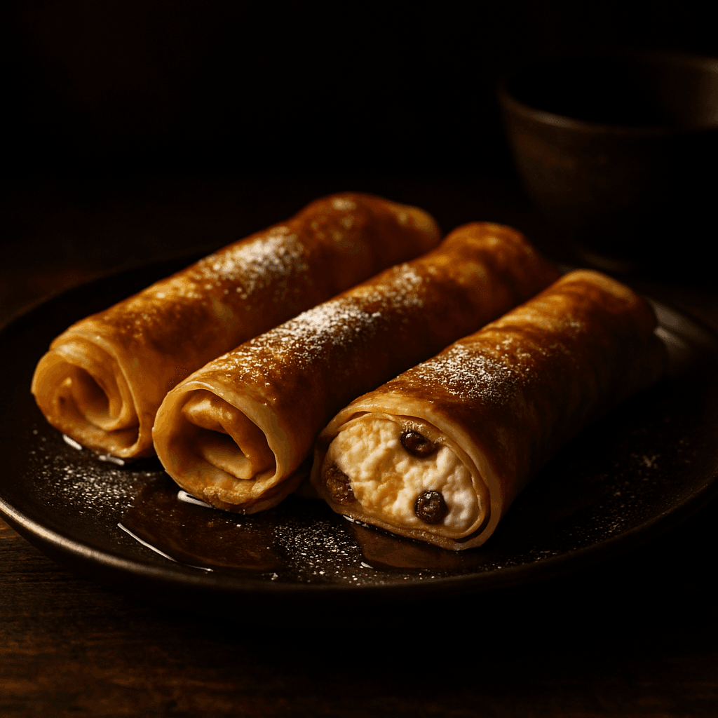 Млинці з сирною масою